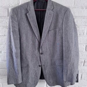 Tommy Hilfiger Gray Linen Men's Blazer